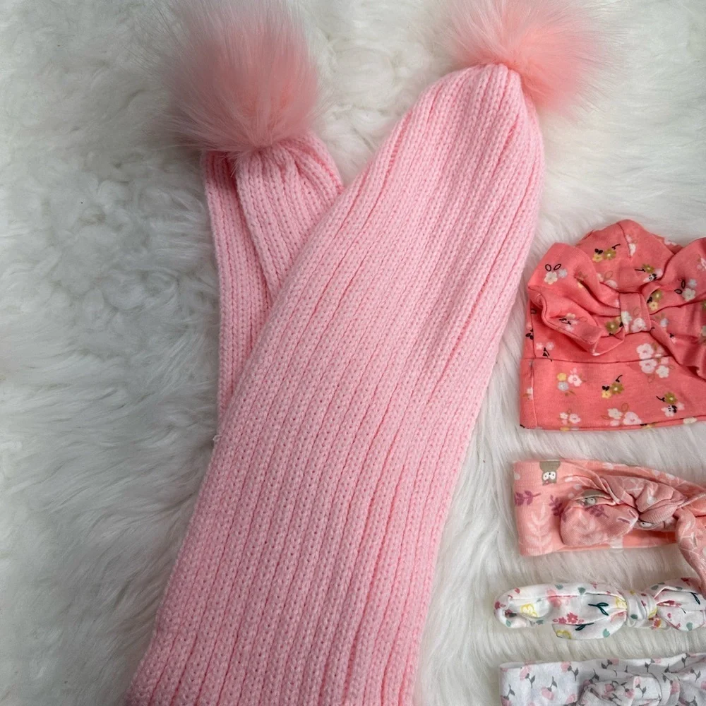 Baby girl scarf and hair accessories lot